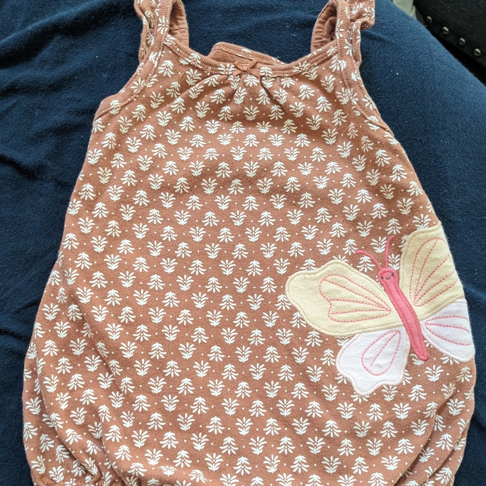 6 months * Baby * Butterfly One Piece * Green * Carter's Spring / Summer Romper